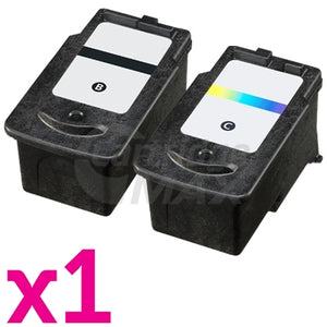 2-Pack Canon PG-640XL, CL-641XL Generic High Yield Ink Cartridge [1Black + 1Colour]