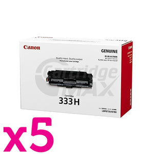 5 x Original Canon CART-333II Black High Yield Toner Cartridge - 17,000 Pages
