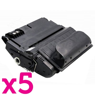 5 x HP Q1339A (39A) Generic Black Toner Cartridge - 18,000 Pages
