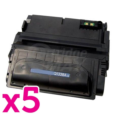 5 x HP Q1338A (38A) Generic Black Toner Cartridge - 12,000 Pages