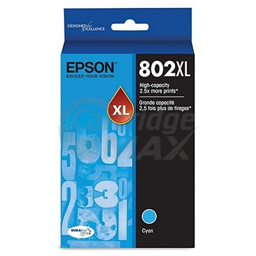 Epson 802XL (C13T356292) Original Cyan High Yield Inkjet Cartridge