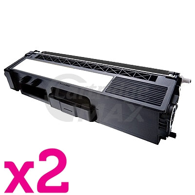 2 x Generic Brother TN-346BK Black High Yield Toner Cartridge