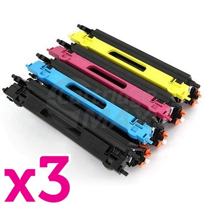 3 sets of 4 Pack Brother TN-155 Generic Toner Combo (TN155 is High Capacity Version of TN150) [3BK,3C,3M,3Y]