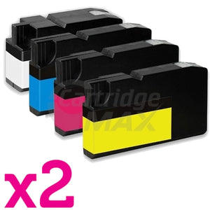 8 Pack Lexmark No.220XL Generic High Yield Ink Cartridge [2BK,2C,2M,2Y]