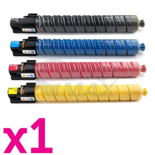 4 Pack Lanier MP-C3002 MP-C3502 Generic Toner Cartridges 841671-841674 [1BK,1C,1M,1Y]