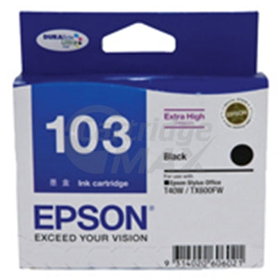 Epson 103 T1031 Black Original High Yield Ink Cartridge - 955 pages [C13T103192]