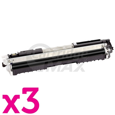 3 x Canon LBP 7018C (CART-329BK) Generic Black Toner Cartridge - 1,200 Pages
