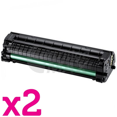 2 x Generic Samsung ML1660 ML1665 ML1860 ML1865W Toner Cartridge SU748A - 1,500 pages (MLT-D104S 104)