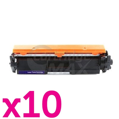 10 x HP CF217A (17A) Generic Black Toner Cartridge - 1,600 Pages