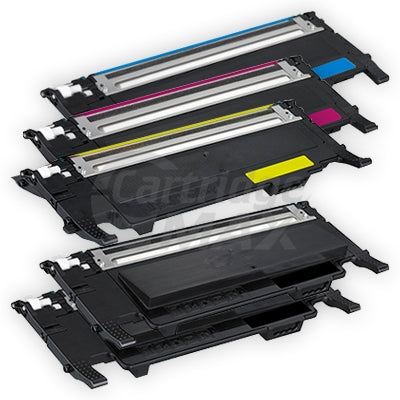 5-Pack Generic Samsung CLP-320N, CLP-325, CLX-3180, CLX-3185 Toner Set(CLT-P407C) [2BK,1C,1M,1Y]