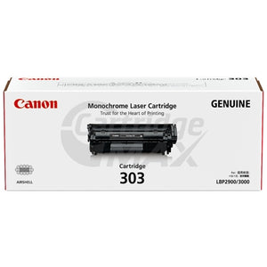 1 x Canon CART-303 Black Original Toner Cartridge 2,000 Pages