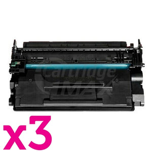 3 x HP 89X CF289X High Yield Generic Black Toner Cartridge - 10,000 Pages
