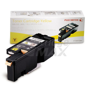 Original Fuji Xerox Docuprint CP105 CP205 CM205 CM215 CP215 Yellow Toner Cartridge (CT201594)