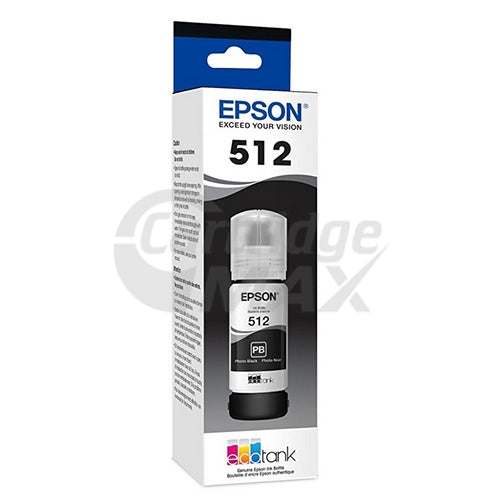 Original Epson T512 EcoTank Photo Black Ink Bottle