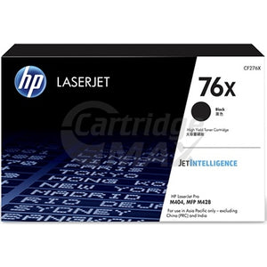 1 x HP 76X CF276X High Yield Original Black Toner Cartridge - 10,000 Pages