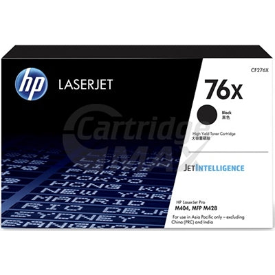 1 x HP 76X CF276X High Yield Original Black Toner Cartridge - 10,000 Pages