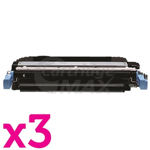 3 x HP CB400A (642A) Generic Black Toner Cartridge - 7,500 Pages