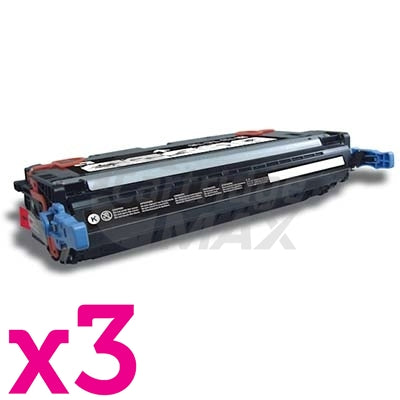 3 x HP Q6460A (644A) Generic Black Toner Cartridge - 12,000 Pages