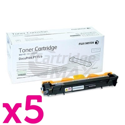 5 x Original Fuji Xerox DocuPrint P115b,P115w,M115w,M115fw Black Toner - 1,000 pages (CT202137)