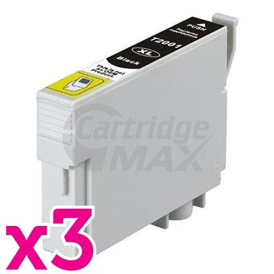 3 x Generic Epson 220XL (C13T29419) Black High Yield Ink Cartridge