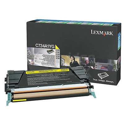 Lexmark (C734A1YG) Original C734 / C736 / X734 / X736 / X738 Yellow Toner Cartridge