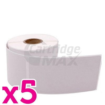 5 x Dymo SD30256 / S0719190 Generic White Label Roll 59mm (W) x 102mm (H)  - 300 labels per roll