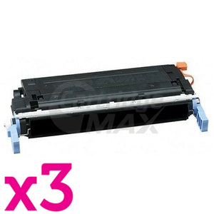 3 x HP C9720A (641A) Generic Black Toner Cartridge  - 9,000 Pages