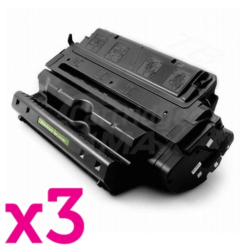 3 x HP C4182X (82X) Generic Black Toner Cartridge - 20,000 Pages
