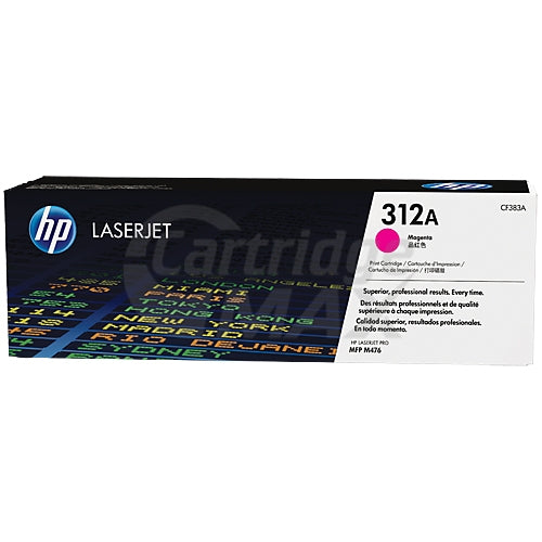 HP CF383A (312A) Original Magenta High Yield Toner Cartridge - 2,700 Pages