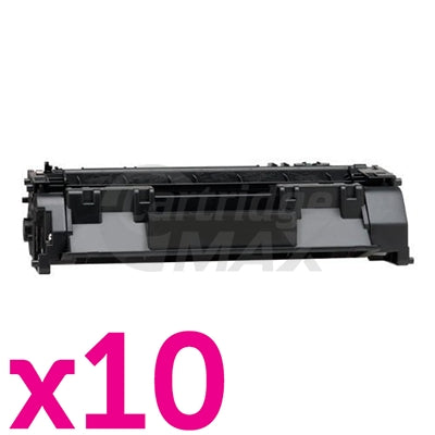 10 x HP CE505A (05A) Generic Black Toner Cartridge - 2,300 Pages