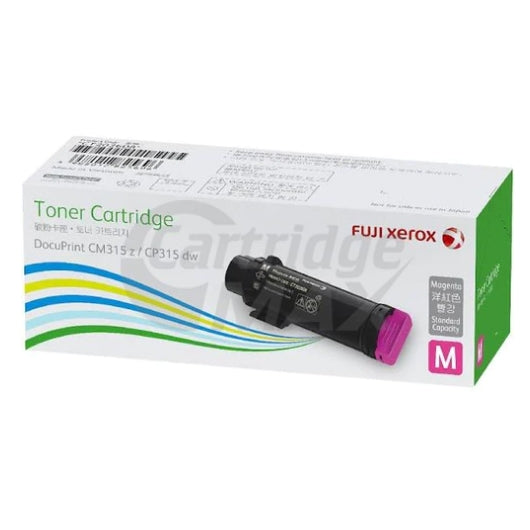 Original Fuji Xerox DocuPrint CP315, CM315 Magenta Standard Yield Toner Cartridge (CT202608)