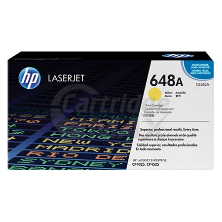 HP CE262A (648A) Original Yellow Toner Cartridge - 11,000 Pages