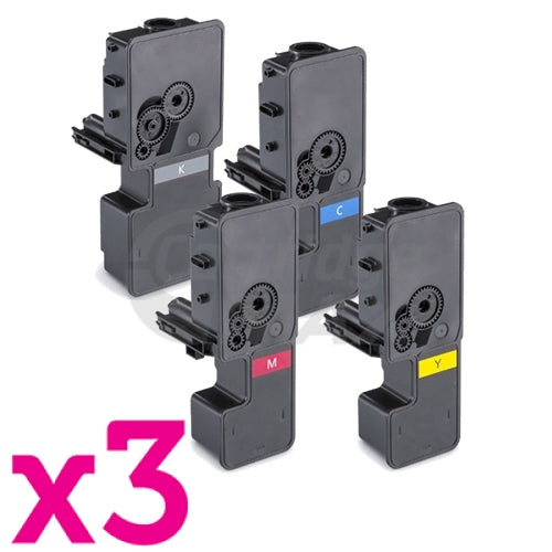 3 Sets of 4 Pack Compatible for TK-5244 Toner Combo suitable for Kyocera Ecosys M5526, P5026 [3BK,3C,3M,3Y]