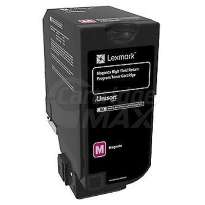 Lexmark 74C6HM0 Original CS725 Magenta High Yield Return Program Toner Cartridge