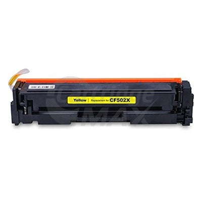 HP CF502X (202X) Generic Yellow High Yield Toner Cartridge - 2,500 Pages