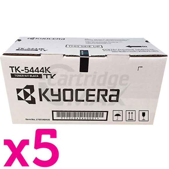 5 x Original Kyocera TK-5444K Black Toner Cartridge ECOSYS PA2100, MA2100