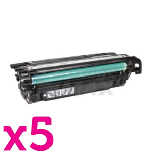 5 x HP CE264X (646X) Generic Black Toner Cartridge - 17,000 Pages