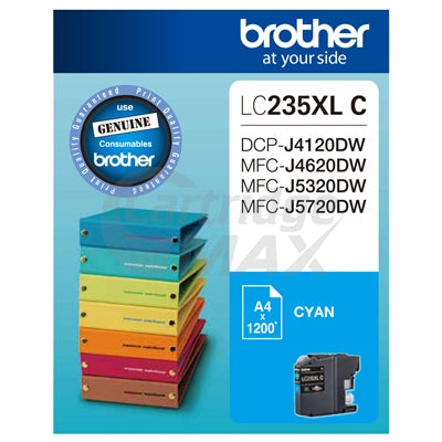 Original Brother LC-235XLC High Yield Cyan Ink Cartridge