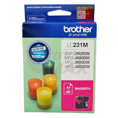 Brother LC-231 Original Magenta Ink Cartridge - 260 Pages