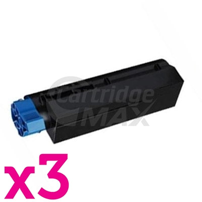 3 x OKI Generic B432 B512 MB472 MB492 MB562 B412 Black High Yield Toner Cartridge - 7,000 pages (45807107)