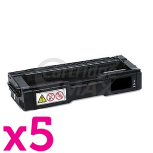 5 x Compatible for TK-154K Black Toner Cartridge suitable for Kyocera FS-C1020MFP