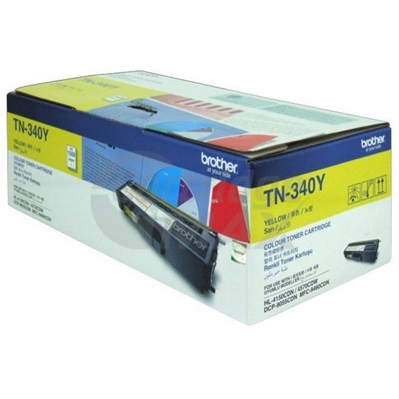 Original Brother TN-340Y Yellow Toner Cartridge