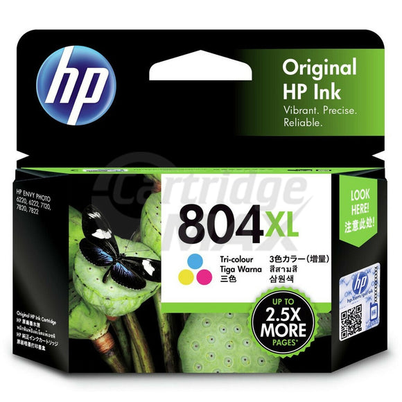 HP 804XL Original Colour High Yield Inkjet Cartridge T6N11AA - 415 Pages