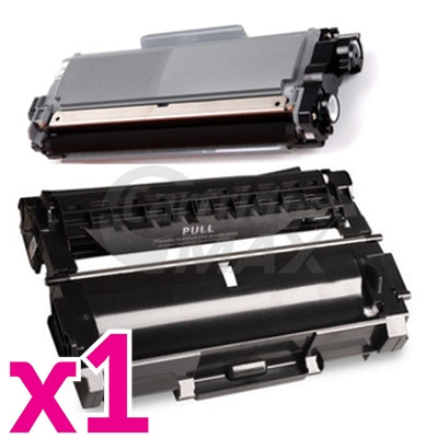 Brother Generic TN-2350 Toner Cartridge + Generic DR-2325 Drum Unit Combo