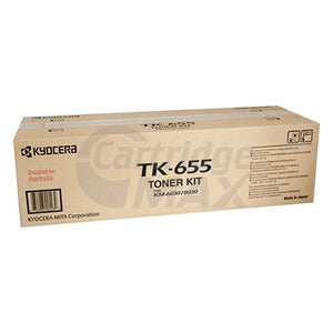 1 x Original Kyocera TK-655 Black Toner KM-6030, KM-8030 - 47,000 Pages