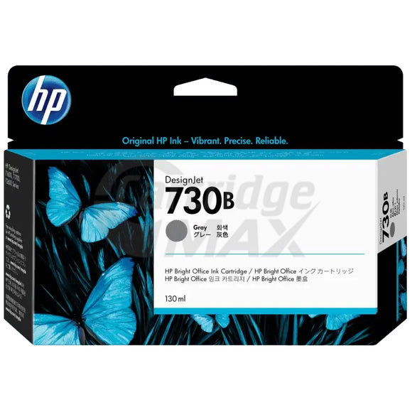 HP 730B Original Grey 130ML DesignJet Inkjet Cartridge 3ED44A