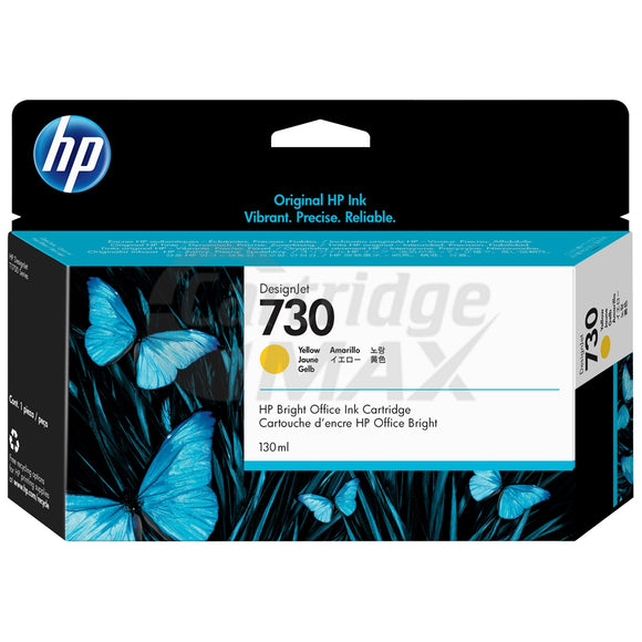 HP 730 Original Yellow 130ML DesignJet Inkjet Cartridge P2V64A