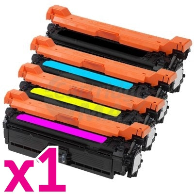 4 Pack HP CE400X-CE403A (507X/507A) Generic Toner Cartridges [1BK,1C,1M,1Y]