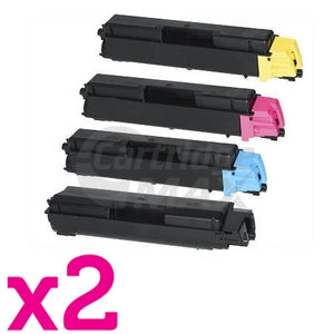 2 sets of 4 Pack Compatible  TK-5154 Toner Combo For Kyocera M-6535CDN, P-6035CDN [2BK+2C+2M+2Y]