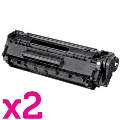 2 x Canon FX-9 Black Generic Toner Cartridge